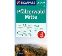 KOMPASS Wanderkarte 472 Pfälzerwald Mitte 1:25.000: 2in1 Wanderkarte inklusive Karte zur offline Verwendung in der KOMPASS-App. Fahrradfahren. Reiten.