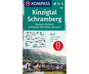 KOMPASS Wanderkarte 880 Kinzigtal Schramberg, 1:25.000: 3in1 Wanderkarte mit Aktiv Guide inklusive Karte zur offline Verwendung in der KOMPASS-App. Fahrradfahren. Langlaufen.