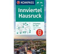 KOMPASS Wanderkarten-Set 201 Innviertel, Hausruck (2 Karten) 1:50.000: inklusive Karte zur offline Verwendung in der KOMPASS-App. Fahrradfahren.