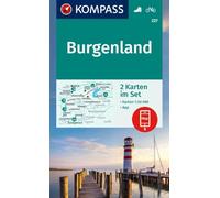 KOMPASS Wanderkarten-Set 227 Burgenland (2 Karten) 1:50.000: inklusive Karte zur offline Verwendung in der KOMPASS-App. Fahrradfahren.