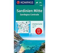 KOMPASS Wanderkarten-Set 2498 Sardinien Mitte, Sardegna Centrale (4 Karten) 1:50.000: inklusive Karte zur offline Verwendung in der KOMPASS-App. Fahrradfahren.