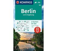 KOMPASS Wanderkarten-Set 700 Berlin und Umgebung (4 Karten) 1:50.000: inklusive Karte zur offline Verwendung in der KOMPASS-App. Fahrradfahren.