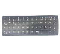 kompatibel mit HP Laptop Notebook German keyboard stickers, matte black, 48 keys, 1.4 cm x 1.4 cm, self-adhesive
