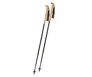 Komperdell Carbon C3 Cloud Compact Hiking Poles, Black/Titanium, 90-120