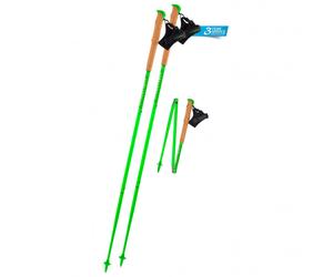 Komperdell - Carbon FXP Team Green Foldable - Running poles size 135 cm, green