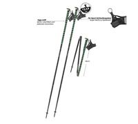 Komperdell Fxp Composite Trail Poles Silver 120 cm