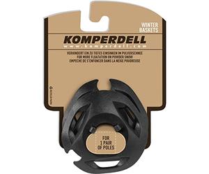 Komperdell Large UL Ice Flank Plate Stick Accessories Black Optimal Buoyancy in Deep Snow