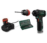 Kompernass Parkside Cordless Drill 1driver 12V Fast, Tool-Free Changeover Between Drilling and screwdriving Functions Integrated LED Light Including Genuine German Battery Quick Charger