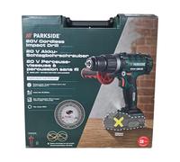 Parkside 20V 3in1 Cordless Hammer Impact Drill Driver - 2Ah Battery & Charger