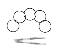 Komsunma 5PCS Disc Loading Conveyor Rubber Belt for Xbox 360 / Slim Open Tray DVD Player Belt With Tweezers