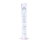 KOMUNJ 1 Piece Transparent Blue Line Measuring Graduated Cylinder Science Measuring Lab Heavy Wall Graduated Cylinder Measuring Cylinder, 250 ml