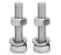 KOMUNJ 2 PC M16 x 55mm High Tensile Tow Ball Mounting Bolts NEW MODEL HIGH TENSILE STRENGTH M16 TOWBALL NUTS BOLTS