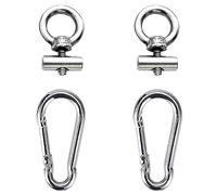 KOMUNJ 2 PCS Awning Rail Stoppers Awning Rail Stoppers Caravan Motorhome Campervan with 2 PCS Carabiner Hooks,for Caravan Motorhome Campervan Tent