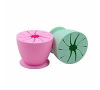 KOMUNJ 2 x DIY Embossed Desktop Rubbish Bin, Mini Silicone Waste Paper Bin, Weeding Scrap Collector for Silhouette, HTV, Cameos, Labelling