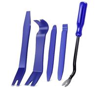 KOMUNJ 5 Pcs Trim Removal Tools, Efficient Radio Removal Tool, Sturdy Car Tools and Equipment, for Car Auto Door Clip Panel Trim Removal