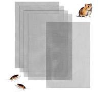 KOMUNJ 6 Pcs 304 Stainless Steel Wire Mesh Sheets, 20 Mesh Rodent Mesh, Air Vent Metal Mesh Panels, for Air Brick, Windows, Door and Filter