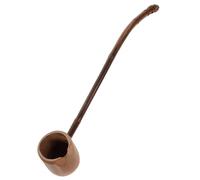 KOMUNJ Bamboo Water Ladle Japanese Angled Handle Washing Up Cup Wooden Trowel Bailer Garden Home Tea Ceremony