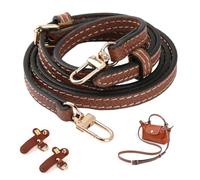 KOMUNJ Leather Bag Strap Replacement, Mini Bag Strap, No Punching Required Adjustable Buckle Design Suit