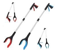 KOMUNJ Pack of 2 Reachers for Seniors, 83 cm Grabber with Magnetic Tips and 360° Rotating Head, Ergonomic Grabber with Non-Slip Claw, Gripper for Seniors