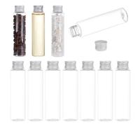 KOMUNJ Pack of 30 Clear Glass Bottles 50 ml Test Tube, with Screw Cap, Transparent Laboratory Tube, for Sample Tests, Scientific Experiments