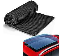 KOMUNJ Universal Anti-Slip Non Scratch Car Roof Protective Mat, 120CM*100CM Black PVC Grid Pattern Roll Cushioned Waterproof Mat - CUT TO SIZE
