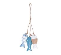KOMUNJ Wooden Decorative Fish, Maritime Decoration, Wooden Fish Communion Decoration, for Bathroom Decoration, Christening Communion Living Room Decoration, Mediterranean Style Pendant Hanging