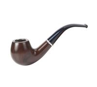 KOMUNJ Wooden Smoking Pipe, Classical Detachable Cigarette Tobacco Smoking Pipe Fathers Day Gift, Smoking Wooden Pipe Tobacco Cigarettes Cigar Pipes for Durable New Gift(Smooth)