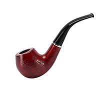 KOMUNJ Wooden Smoking Pipe, Classical Detachable Cigarette Tobacco Smoking Pipe Fathers Day Gift, Smoking Wooden Pipe Tobacco Cigarettes Cigar Pipes for Durable New Gift