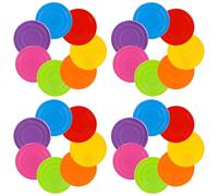 KoMvzyl 28 Pcs Flying Discs Bulk, 7 Inch Silicone Flying Discs for Soft Rubber Flyer Disk Outdoor for Adults for Sports Party Favors (7 Colors)