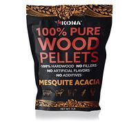 Kona 100% Mesquite Smoker Pellets, Intended for Ninja Woodfire Outdoor Grill, 2 lb Resealable Bag