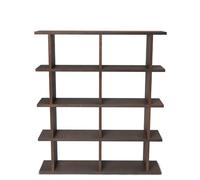 Ferm Living - Kona Bookcase 2x4, Dark Stained - Dark Stained