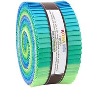 Kona Cotton Mermaid Shores Palette Roll Up 40 2.5-inch Strips Robert Kaufman RU-776-40