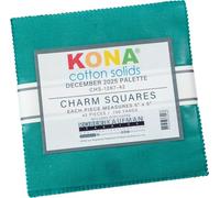 Kona Cotton Solids December 2025 42 5-inch Squares Charm Pack Robert Kaufman CHS-1267-42