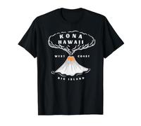 Kona Hawaii Big Island West Value Graphic T-Shirt, Men, Black, M