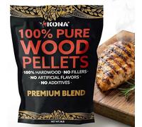Kona Premium Blend Smoker Pellets, Intended for Ninja Woodfire Outdoor Grill, 8 lb Resealable Bags