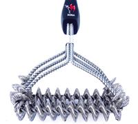 Kona Safe/Clean Grill Brush - Bristle Free BBQ Grill Brush for Outdoor Grill- 100% Rust Resistant Stainless Steel Barbecue Grill Cleaner - Safe for Porcelain, Ceramic, Steel, Cast Iron, Grilling Gift