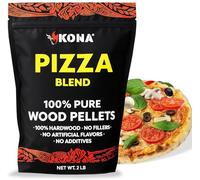 Kona Wood Smoker Tube & Smoking Pellets Set - Hot & Cold Smoke for Charcoal, Electric, Gas & All BBQ Grills - Stainless Steel 12 Inch Hexagon & 14 ounces of Premium Blend Hardwood