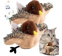 Konbawa Petsboro Feather Flyer, Flapping Bird Cat Toy, Feather Fun Flyer, Upgraded Simulated Chirping Bird Cat Toy, Flapping Bird Cat Toys for Indoor Cats