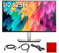 Koncept P2425H Dell Monitor Bundle with Stand, Power Cable, DisplayPort Cable, USB 3.0 Cable & Microfiber Cleaning Cloth