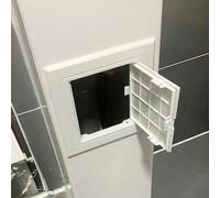 Koncey Flush Wall Access Panel, Inspection Hatch PVC, Wall Hole Cover Access Panel for Drywal, Easy Install, (Opening 150x300 mm)