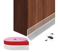Kondono Draft Excluder for Doors T Shape Door Sealing Strip 6M Extended Draught Excluder for Doors Clear Silicone Self Adhesive Inserts Door Sweep Edge Wind Heat Cold Blocker Soundproof