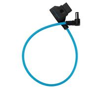 KONDOR BLUE | 15" D-Tap to DC Right Angle Straight Cable | Reverse Polarity Protection, Ultra-Durable, & Nylon Braided with Reinforced Connectors | Blue