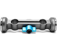 KONDOR BLUE | 15mm ARRI Rosette Dual Rod Clamp | Allows You to Attach/Adjust Rosette-Mount Hand Grips On Your Shoulder Rig, Lightweight, & Durable | Space Gray