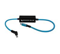 KONDOR BLUE 16" DC 2.5mm Barrel Plug to USB-C PD 2-Way V-Mount Charger Braided Power Delivery Cable for Mirrorless Cameras, Phones, Laptops & More