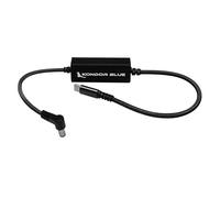 KONDOR BLUE | 16" DC 2.5mm Barrel Plug to USB-C PD 2-Way V-Mount Charger Braided Power Delivery Cable for Mirrorless Cameras, Phones, Laptops & More | Black