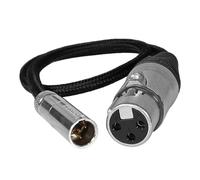 KONDOR BLUE | 16" TA4M 4 Pin Mini XLR Male to XLR Female Audio Cable | Compatible with Shure Microphones and Devices + More | | Black