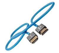 Kondor Blue 2ft HDMI 2.0 Braided Blue Cable