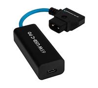 KONDOR BLUE | 6" D-Tap/P-Tap to USB-C PD (Female) 2-Way V-Mount Charger Braided Power Delivery Cable for Mirrorless Cameras, Phones, Laptops & More | Blue