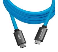 KONDOR BLUE 6' USB 4.0 Type C Cable | Blazing 40Gb/s Speeds | 5A 100W | Braided Cable | Thunderbolt 4 Compatible