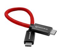 KONDOR BLUE | 8.5" USB-C to USB-C Cable for SSD Recording & Charging - 8K Data and Power Delivery | 10 Gb/s Transfer Speed, USB PD 100W Charging, & Nylon Braided with Reinforced Connectors | Red